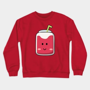 Kawaii Cute pomegranate fruit juice drink Crewneck Sweatshirt